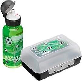 emsa Kinder Trinkflasche & Lunchbox Fußball