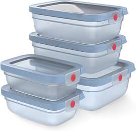 Emsa oneClick Frischhaltedosen, 5-teiliges Set,