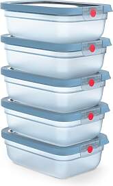 EMSA oneClick Frischhaltedosen, Meal Prep Set 5 x