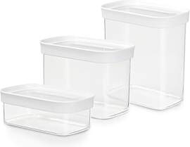 Emsa Optima 3-teiliges Trockenvorratsdosen-Set,