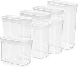 Emsa Optima 7-teiliges Trockenvorratsdosen-Set, 2