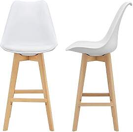 [en.casa] Barhocker 2er Set Barstuhl mit