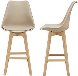 [en.casa] Barhocker 2er Set Barstuhl mit