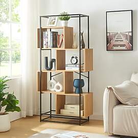 [en.casa] Bücherregal Rennebu Standregal 160 x 80 