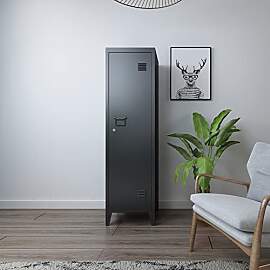 [en.casa] Einzelspind Kurikka Metallspind mit 2