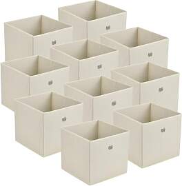 [en.casa] Faltbox 10er-Set Aufbewahrungsbox