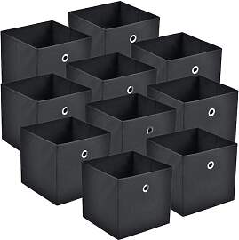 [en.casa] Faltbox 10er-Set Aufbewahrungsbox