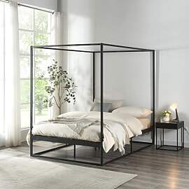 [en.casa] Himmelbett Kristianstad Metallbett 120 x 