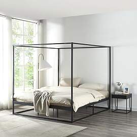 [en.casa] Himmelbett Kristianstad Metallbett 180 x 