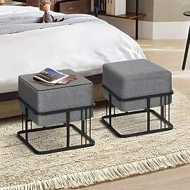 [en.casa] Hocker Tas multifunktionaler Sitzhocker