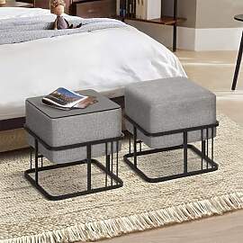 [en.casa] Hocker Tas multifunktionaler Sitzhocker