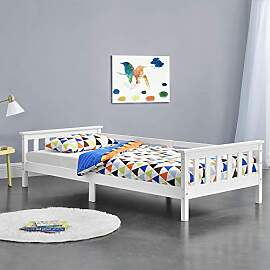 [en.casa] Kinderbett mit Stauraum 90x200 cm