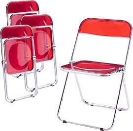 [en.casa] Klappstuhl Pornainen 4er Set Stuhl