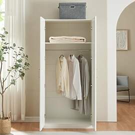 [en.casa] Kleiderschrank Finning 2-türig 176 x 80 