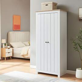 [en.casa] Kleiderschrank Trorjam Schrank 2 türig