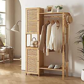 [en.casa] Kleiderständer Oldsum mit Kleiderstange 