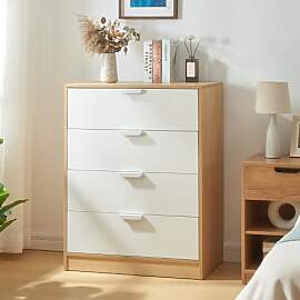 [en.casa] Kommode Varkaus mit 4 Schubladen Schrank 