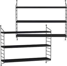 [en.casa] Modulares Wandregal Strängnäs 2er Set