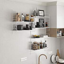 [en.casa] Modulares Wandregal Strängnäs 3er Set