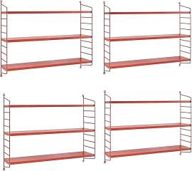 [en.casa] Modulares Wandregal Strängnäs 4er Set