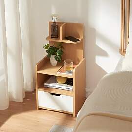 [en.casa] Nachttisch Bordkak Nachtschrank mit