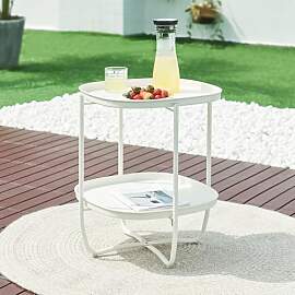 [en.casa] Outdoor Beistelltisch Sandefjord