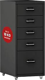 [en.casa] Rollcontainer Kökar Schubladenschrank