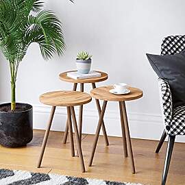 [en.casa] Satztisch Hjørring im 3er Set