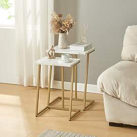 [en.casa] Satztisch Salem 2er Set Sofatisch