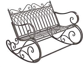 [en.casa] Schaukelbank Greenough 85x113x95cm