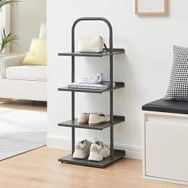 [en.casa] Schuhregal schmal Poytya mit 4 Ebenen