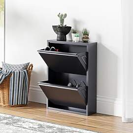 [en.casa] Schuhschrank Sokndal Schuhkipper mit 2