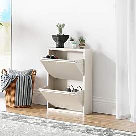 [en.casa] Schuhschrank Sokndal Schuhkipper mit 2