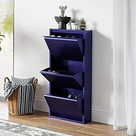 [en.casa] Schuhschrank Sokndal Schuhkipper mit 3