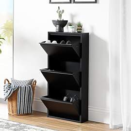 [en.casa] Schuhschrank Sokndal Schuhkipper mit 3