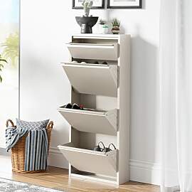 [en.casa] Schuhschrank Sokndal Schuhkipper mit 4