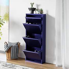 [en.casa] Schuhschrank Sokndal Schuhkipper mit 4