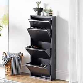 [en.casa] Schuhschrank Sokndal Schuhkipper mit 4