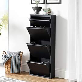 [en.casa] Schuhschrank Sokndal Schuhkipper mit 4
