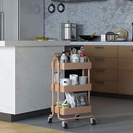 [en.casa] Servierwagen Pyhäntä Rollwagen mit 3