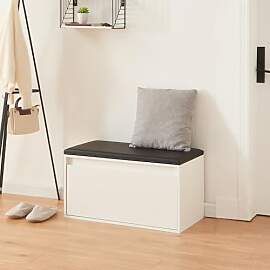 [en.casa] Sitzbank Degerfors mit Schublade 80 x 39 