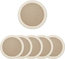 Encasa XO Esszimmer - Tischsets Set aus 6 | Runde