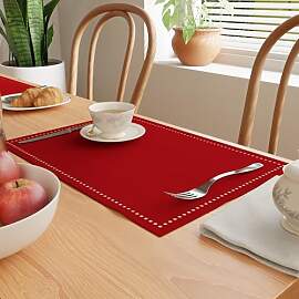 Encasa XO Tischsets Set aus 4 | Reine Baumwolle