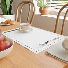 Encasa XO Tischsets Set aus 4 | Reine Baumwolle