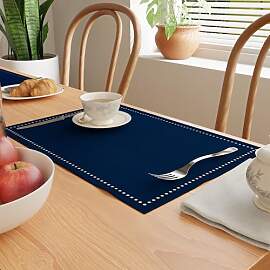 Encasa XO Tischsets Set aus 4 | Reine Baumwolle
