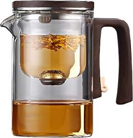 Enchantipot Glas-Teekanne mit Infuser, Magische