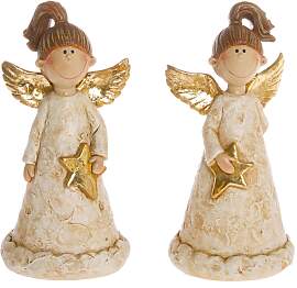 Engelfigur "Weihnachtsdeko", beige