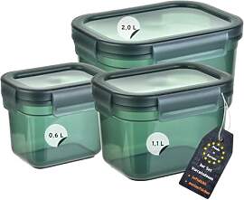 Engelland - 3er Set Aufbewahrungsdosen mit Deckel, 