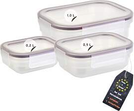 Engelland - 3er Set Aufbewahrungsdosen mit Deckel, 