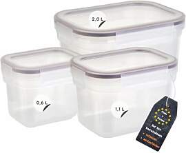 Engelland - 3er Set Aufbewahrungsdosen mit Deckel, 